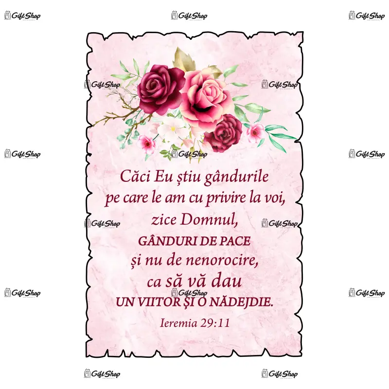 Ieremia 29:11, magnet frigider mgs045